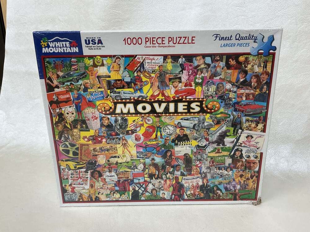White Mountain Puzzles Movies 1000 Piece Jigsaw Puzzle Item #1338